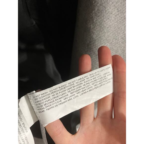 Mango belted pea coat women’s size S gray wool blend minimalist capsule - Picture 6 of 6